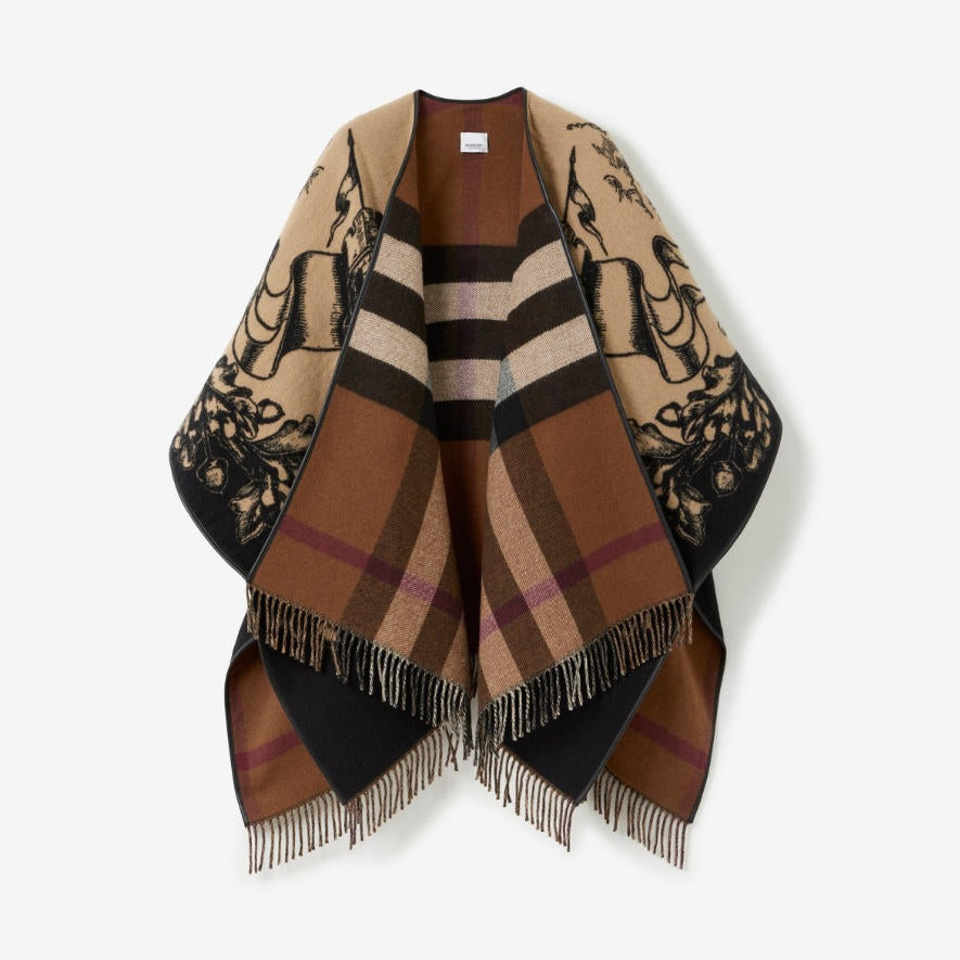 Double-sided Jacquard Cape
