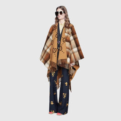 Vintage Double-Sided Jacquard Cape